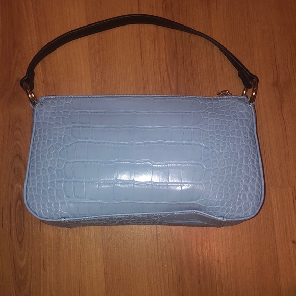 Frasier Sterling 99% Angel Shoulder Bag in Blue Alligator - Picture 2 of 6